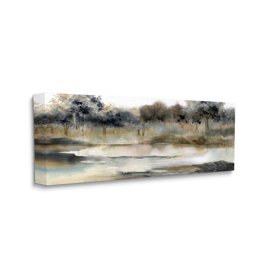 Stupell Industries Trees By Lakeside Landscape Canvas Wall Art